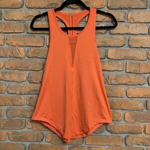 Zyia Active‎ Athleisure Effortless Racerback Tank Top Coral Orange - Size S